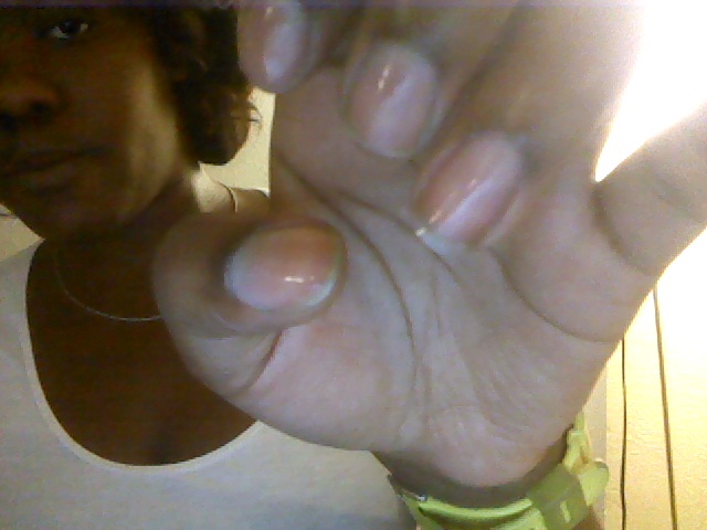 That's my nail, and the fabulous nail buffer I used!